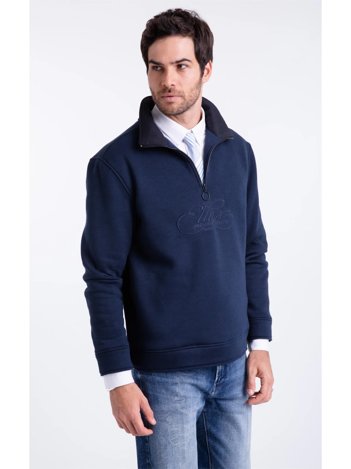 Moletom High Neck Dark Navy