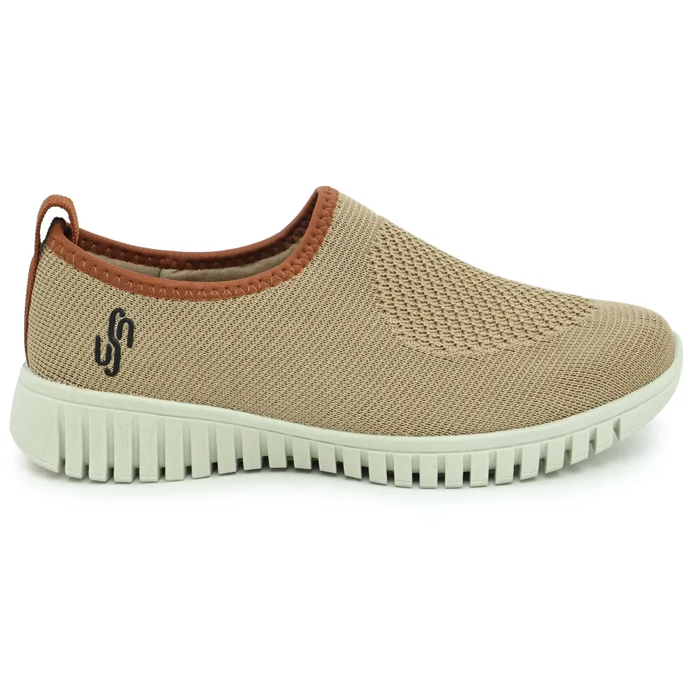 Tênis Slip On Camel Tricot Monograma — imagem 1