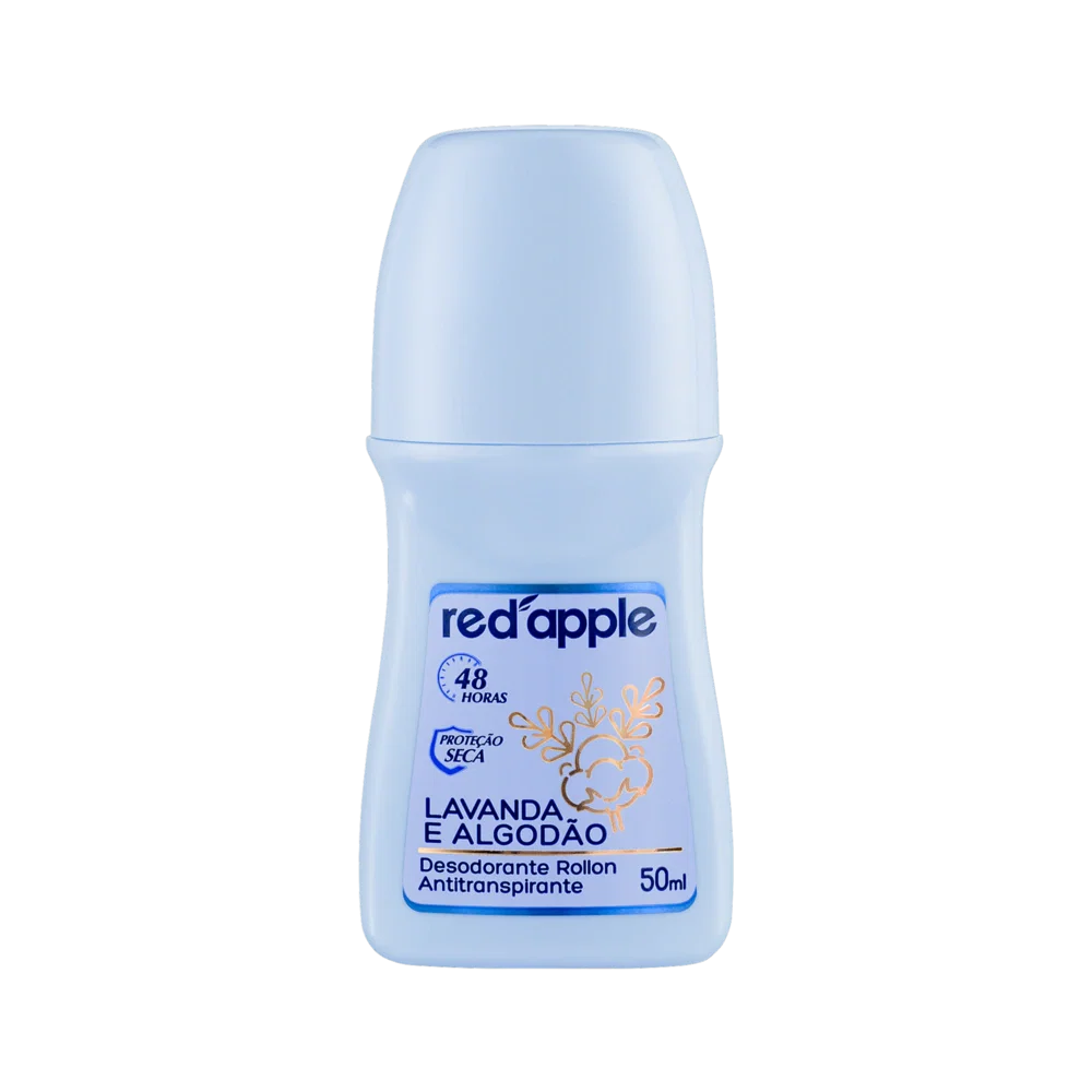 Desodorante Roll-On Red Apple Lavanda e Algodão 50ml