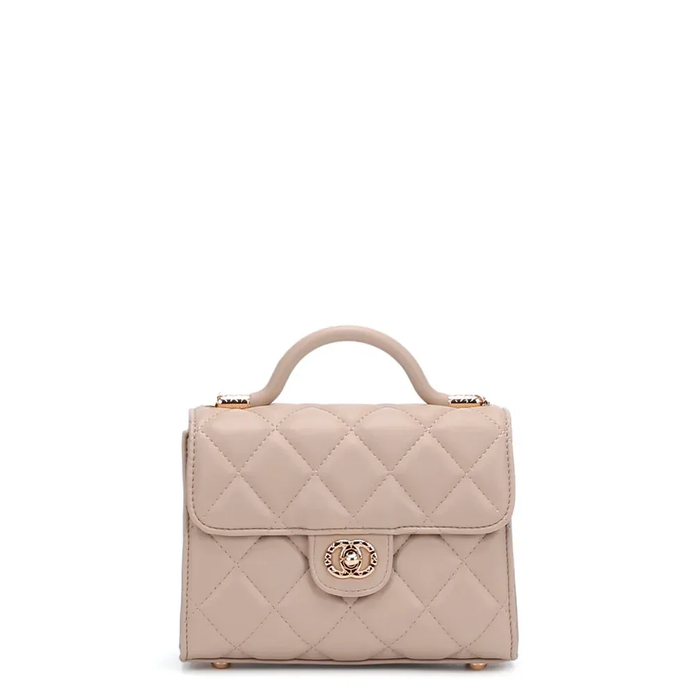 Bolsa Pequena Matelassê Bege