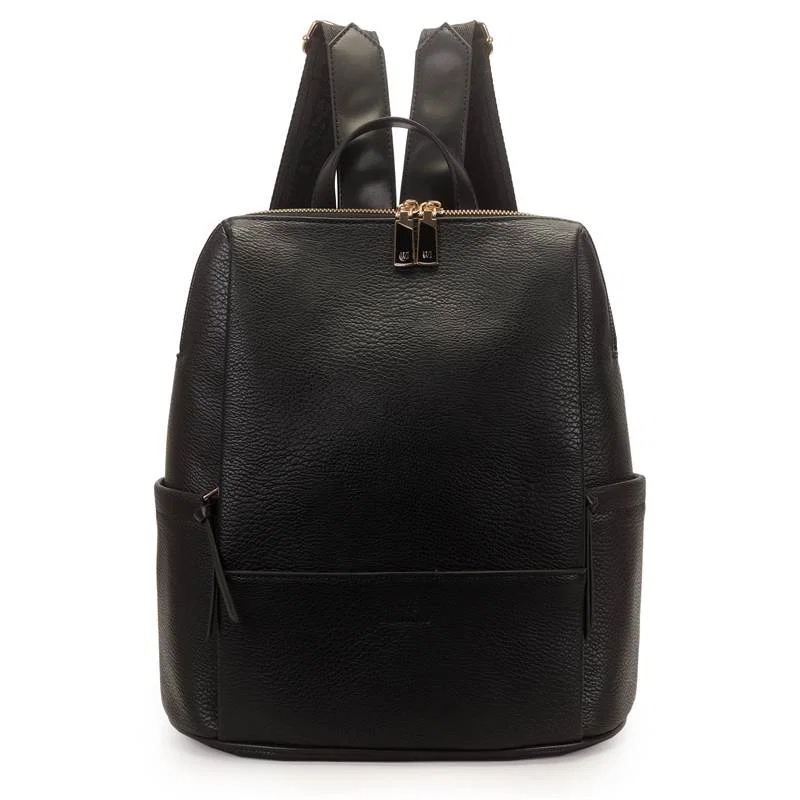 Mochila Grande Puxadores De Metal Resinados