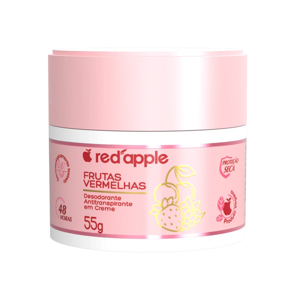 Desodorante em Creme Red Apple Frutas Vermelhas 55g