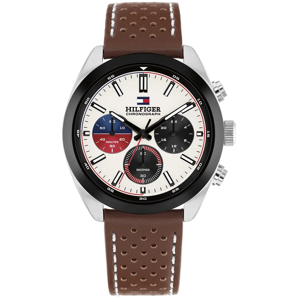 Relógio Tommy Hilfiger Hudson Masculino em Couro Marrom 1710765