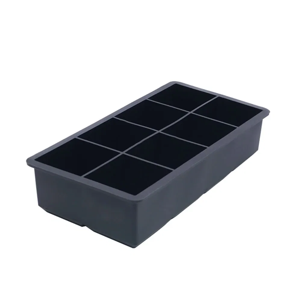 Forma de Gelo Quadrado 8 Cubos em Silicone Kenya Preto