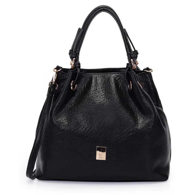Bolsa Satchel Grande Com Fivelas Nas Alcas
