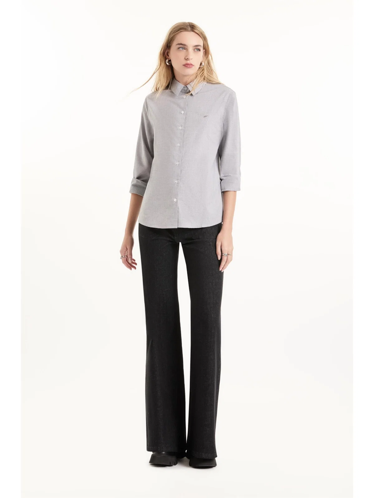 Camisa Tricoline Warsaw Relaxed Preto — imagem 1