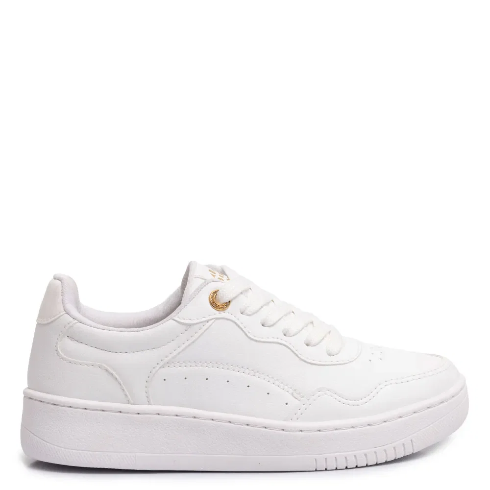 Tênis Branco Ilhós Strass