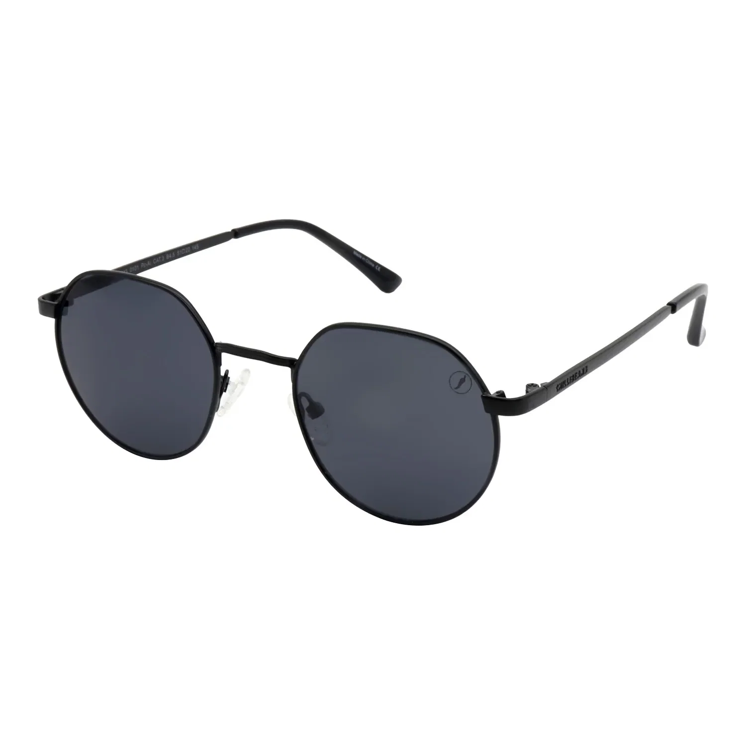 Óculos de Sol Masculino Chilli Beans Trend Redondo Preto — imagem 1