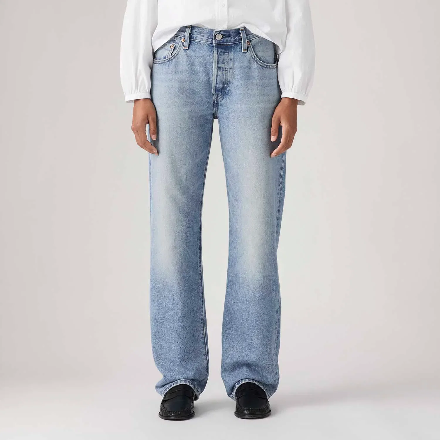 Calça Jeans Levi's® 501® '90s Lavagem Clara — imagem 1