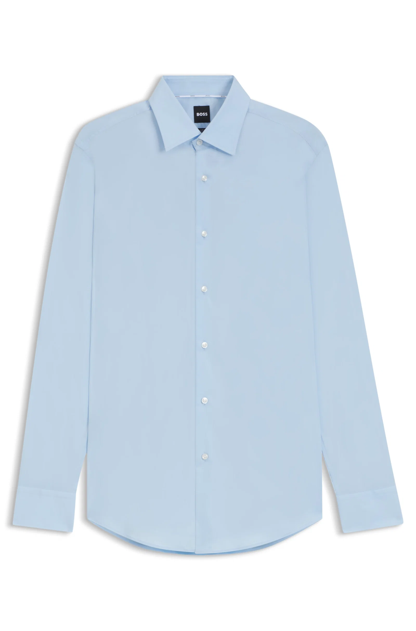 Camisa Slim Fit Em Popelina De Algodão — imagem 1
