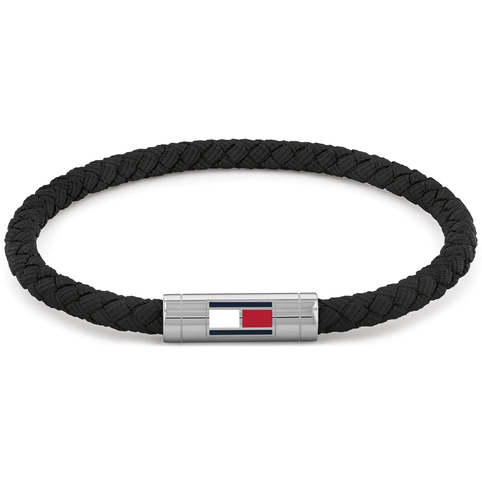 Pulseira Tommy Hilfiger Adjustable Barrel em Nylon Preto 2790741