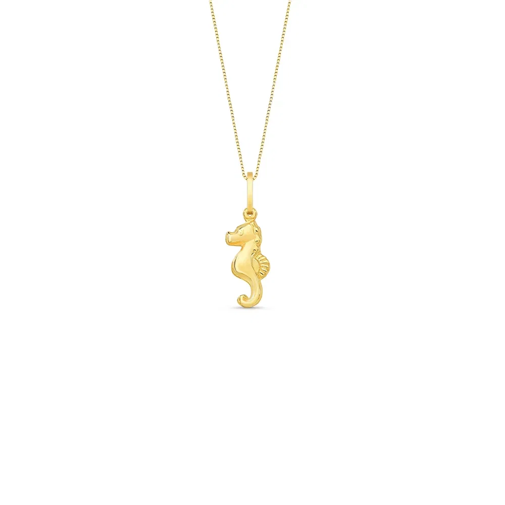 Pingente Icones Cavalo Marinho em Ouro Amarelo 18k, 21.5mm — imagem 1