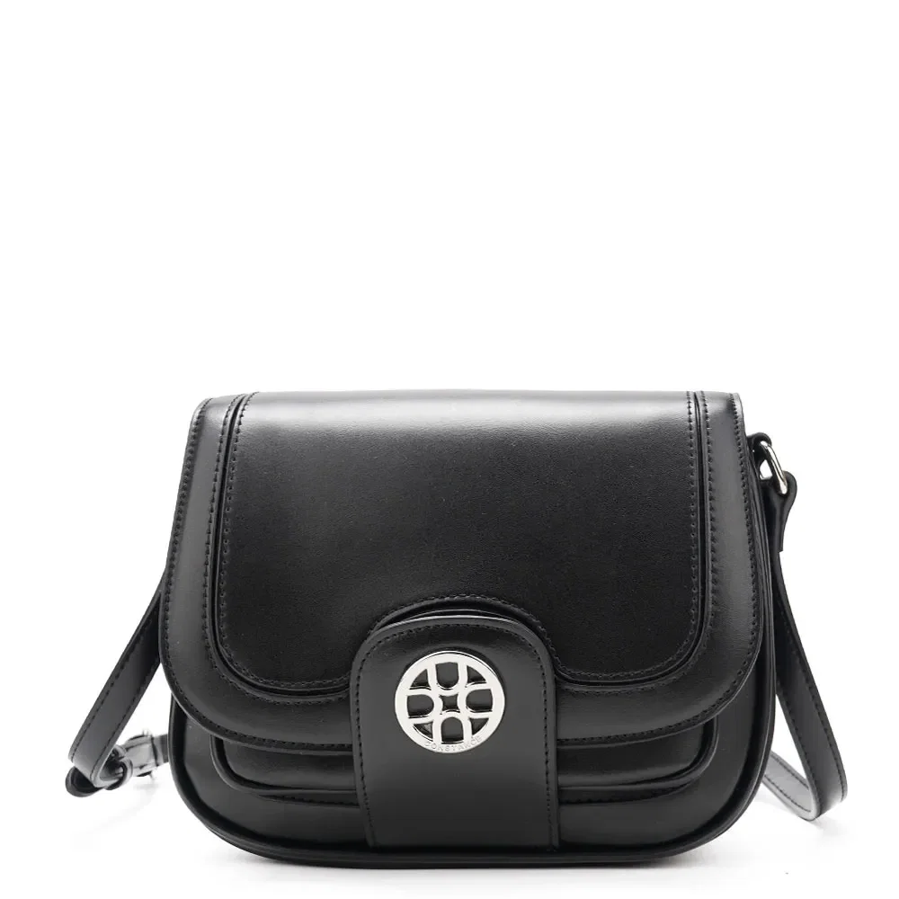 Bolsa Tiracolo Estruturada Preta — imagem 1