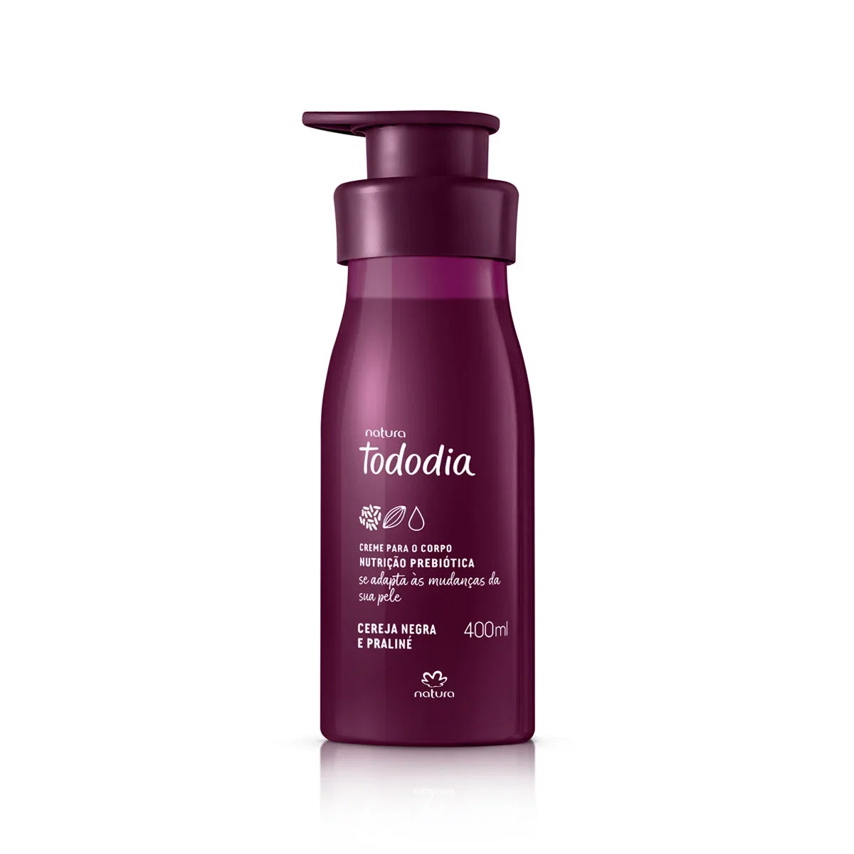 Creme Desodorante Nutritivo para o Corpo Tododia Cereja Negra e Praliné 400 ml