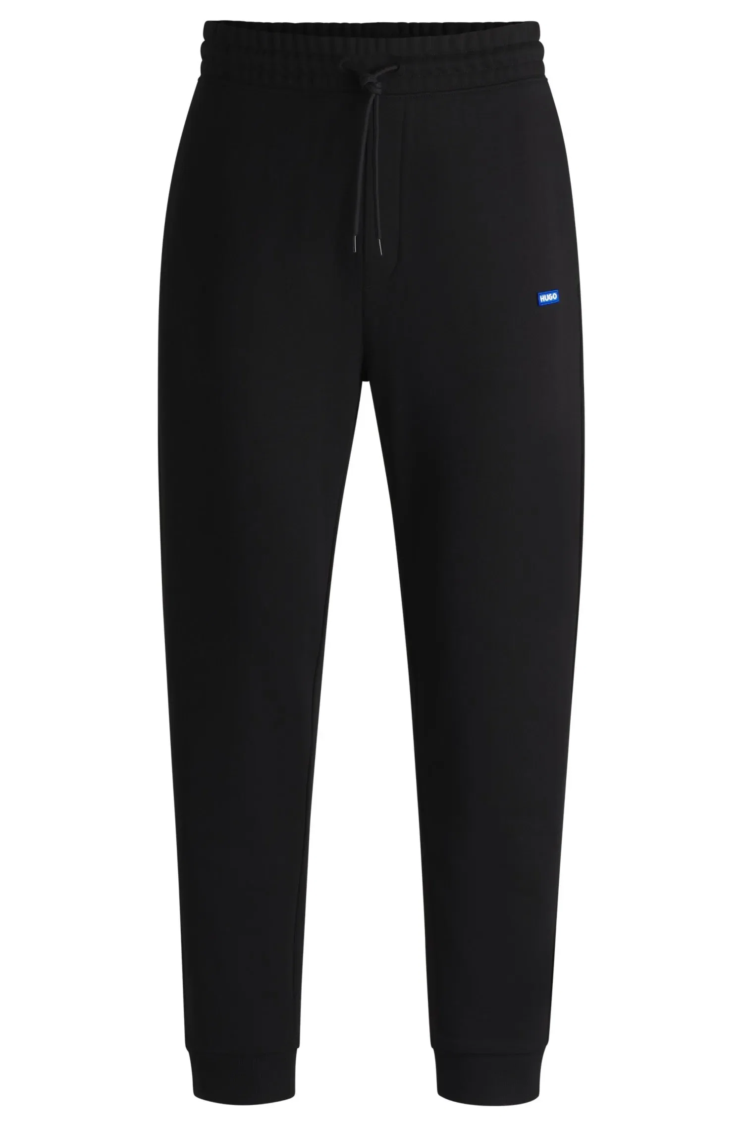 Calça De Treino Em Terry De Algodão Com Emblema De Logo Azul — imagem 1