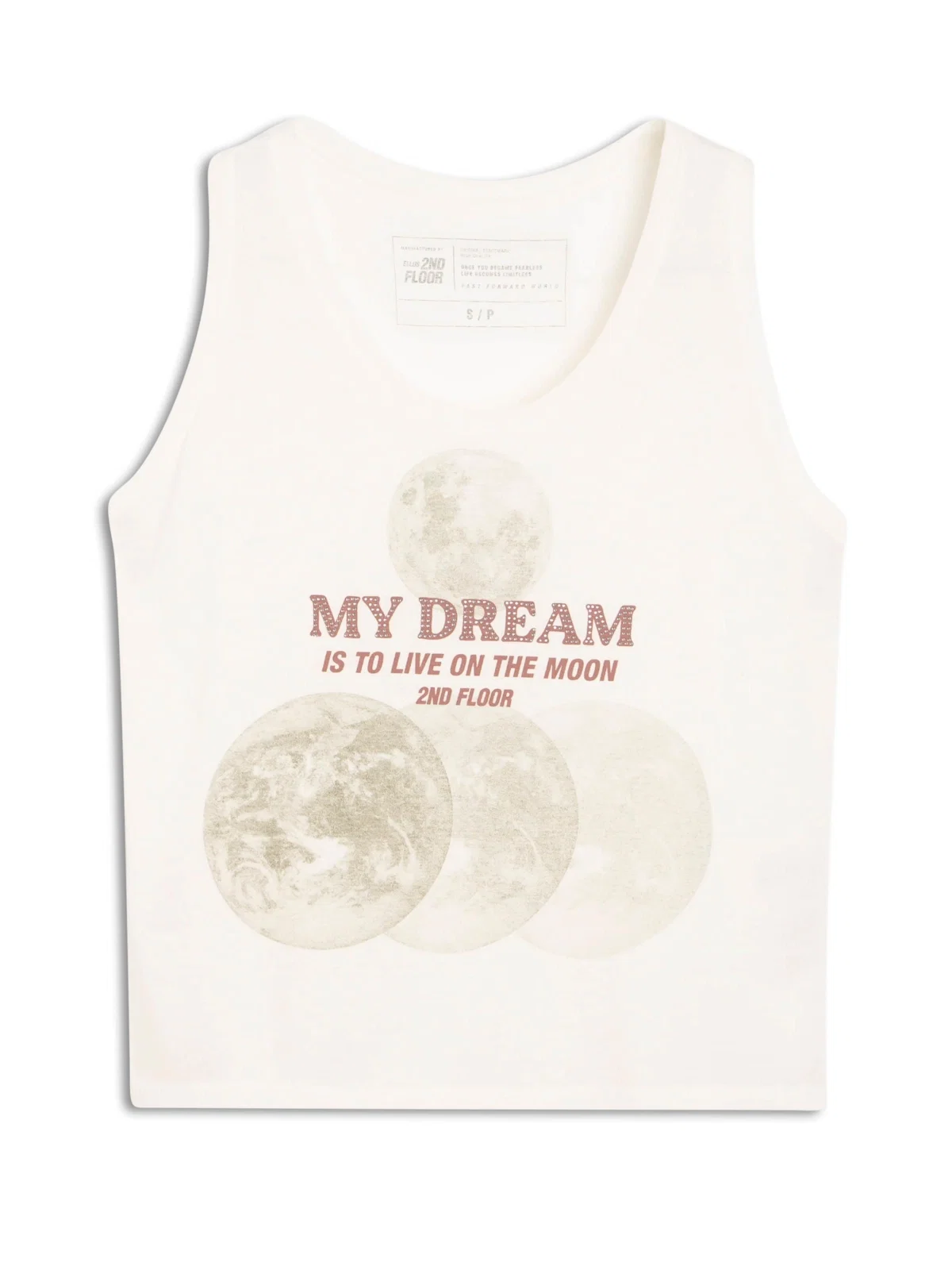 Blusa Regata Linho Earth Off White