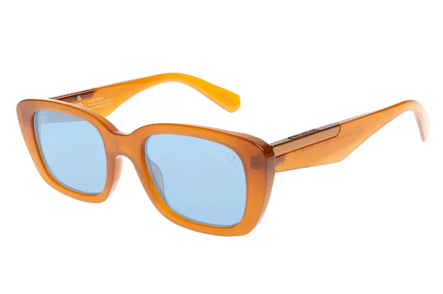 Óculos de Sol Feminino Eco Chilli Fashion Polarizado Caramelo