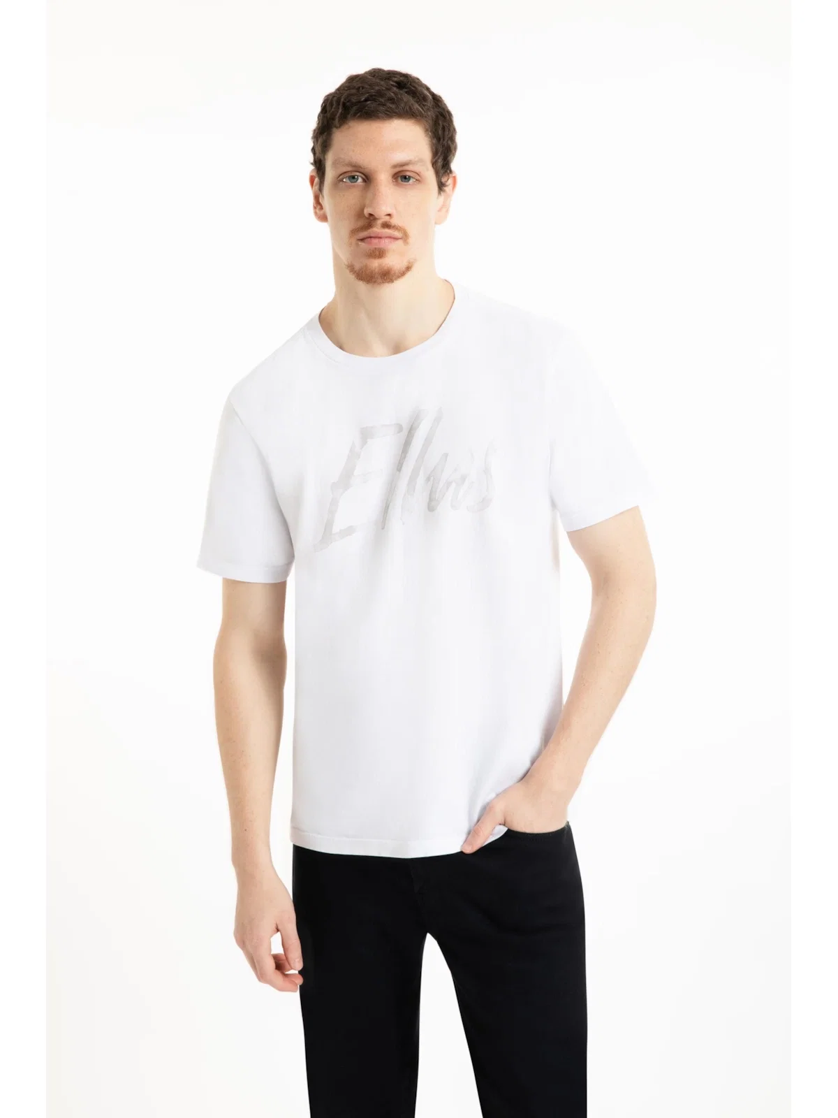 T-Shirt Cotton Fine Maxi Ellus Classic Branco — imagem 1
