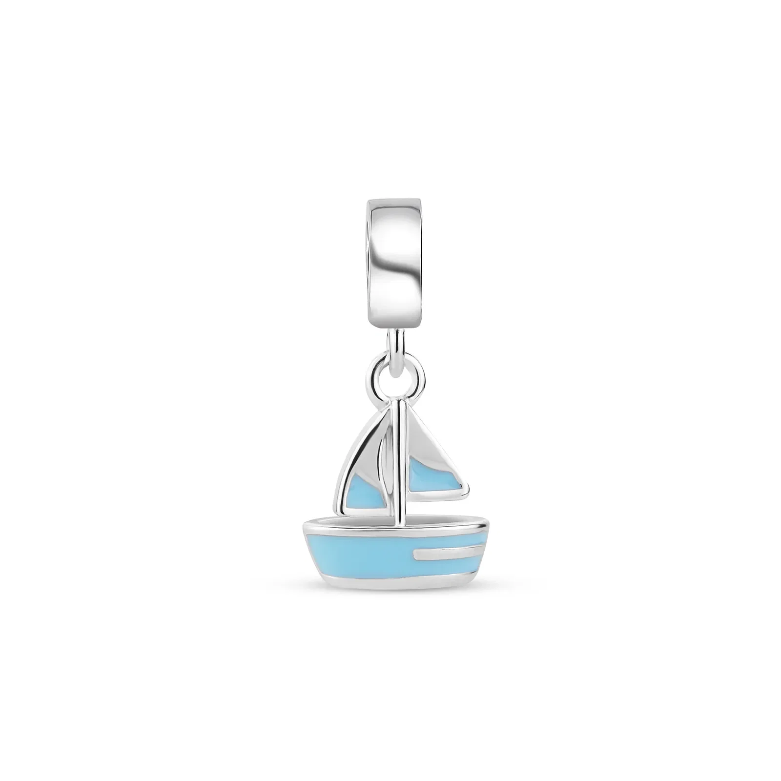Pingente Life Viagens Barco em Prata 925 com Esmalte — imagem 1