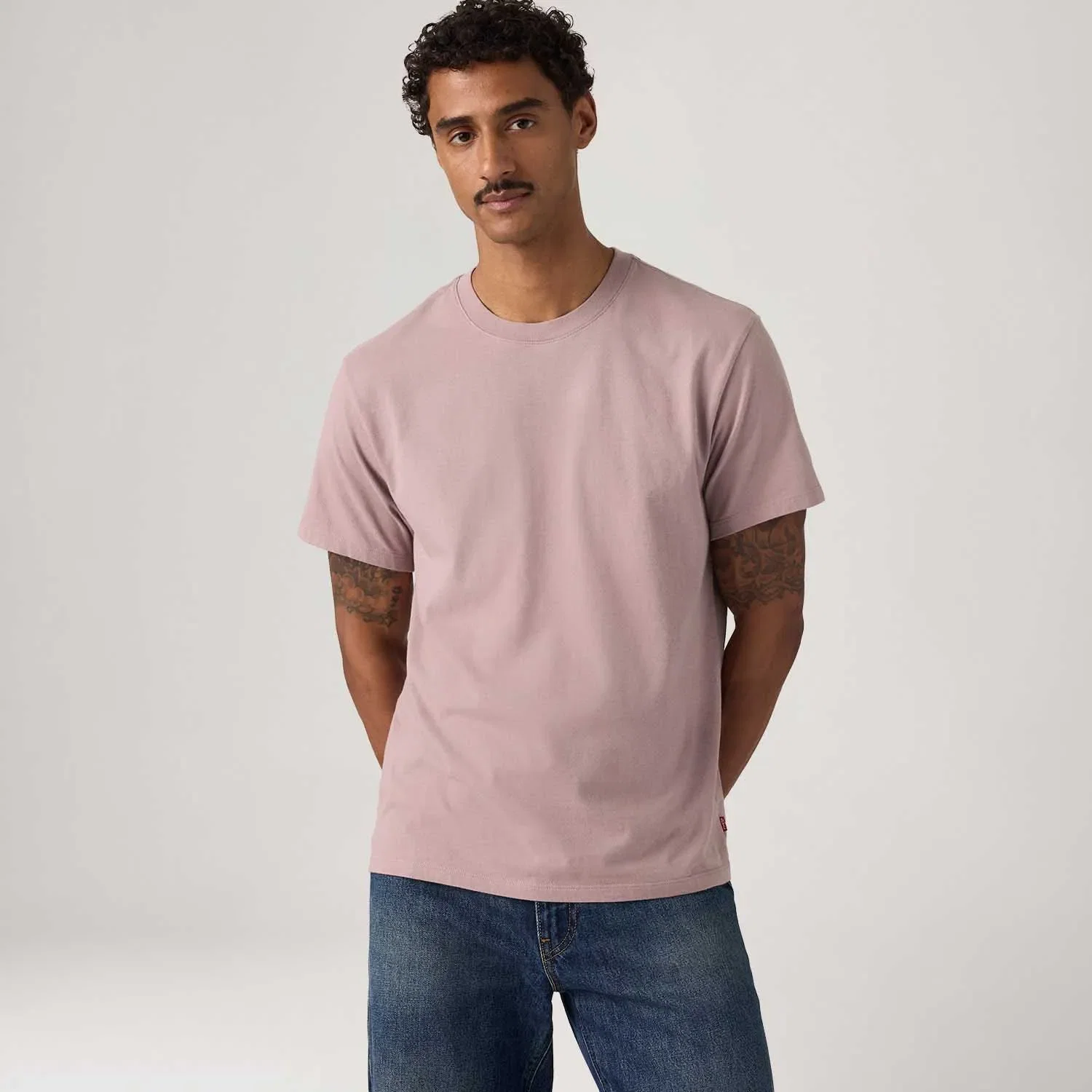 Camiseta Levi's® Essential Tee Rosa Claro Manga Curta — imagem 1