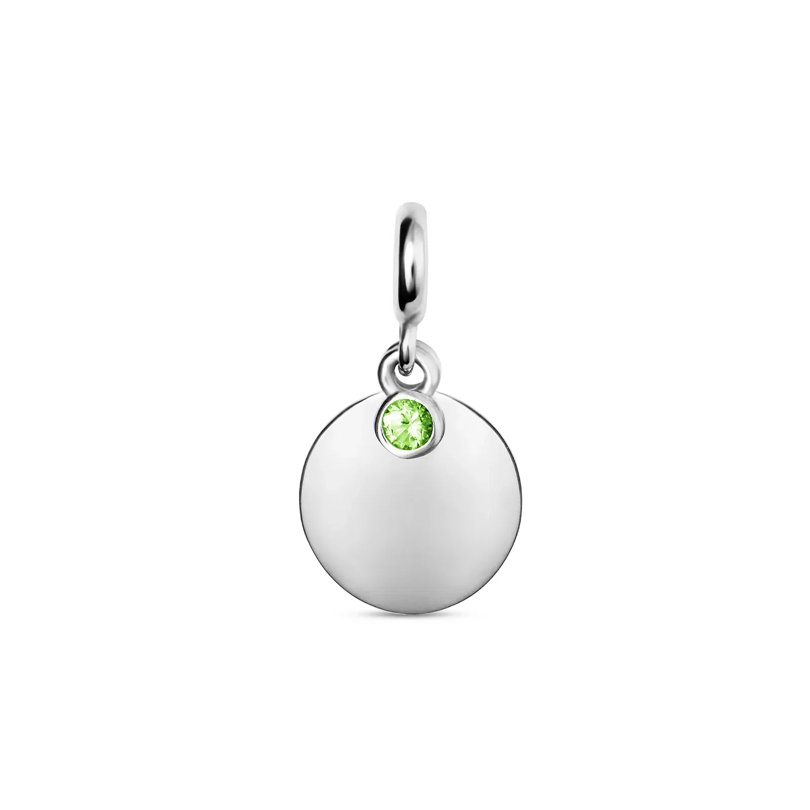 Pingente Life Personalizável em Prata 925 com Zircônia Verde — imagem 1
