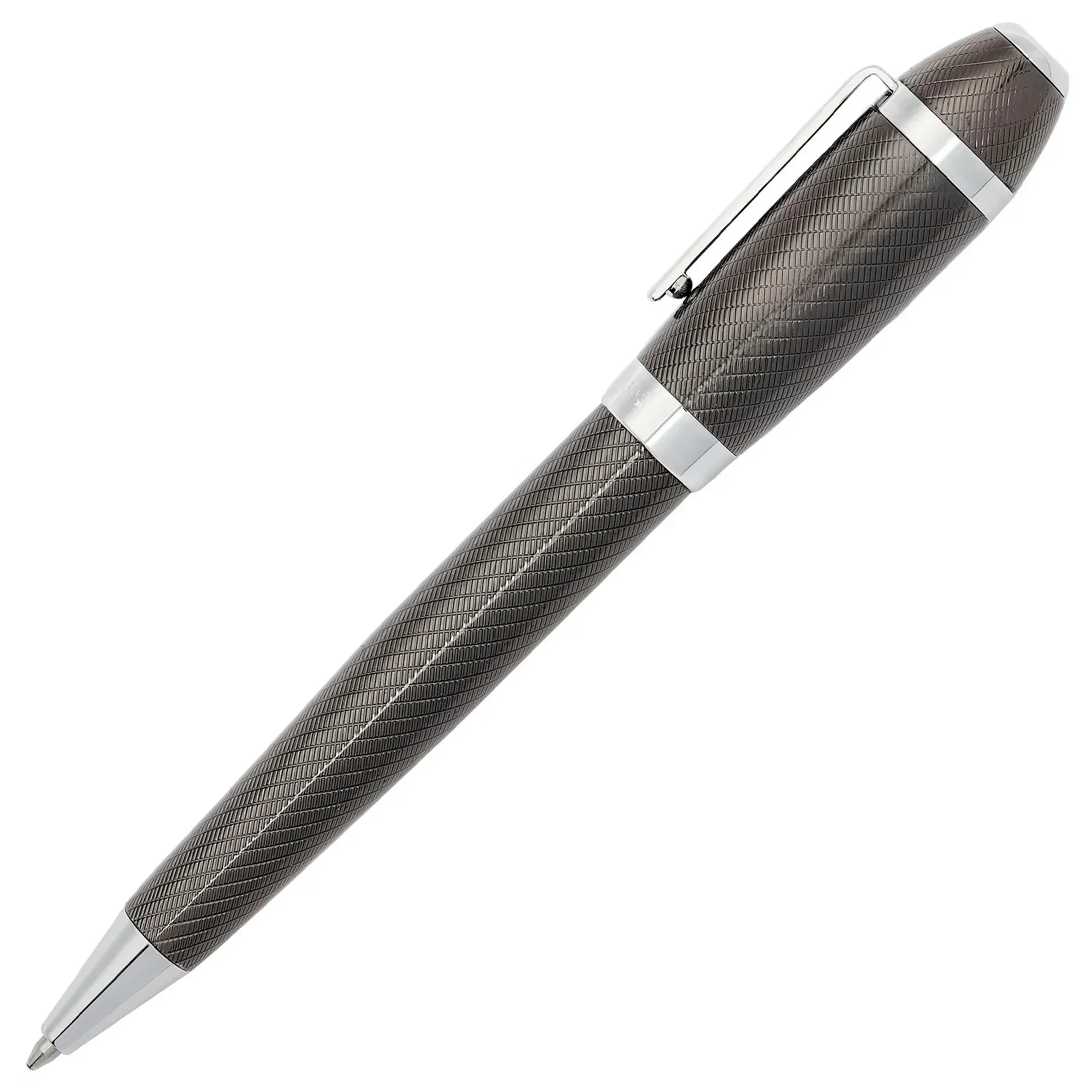 Caneta Hugo Boss Metal Cinza Escuro / prata Hsw4454d — imagem 1