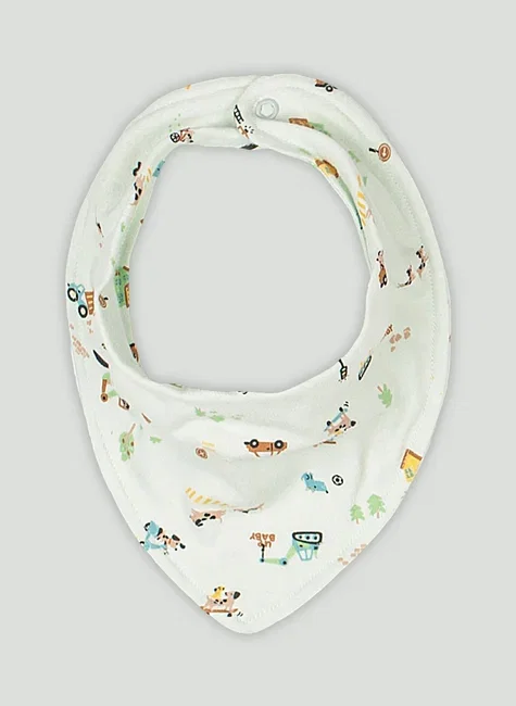 Babador Bandana Essentials para Bebê Menino (Verde) Up Baby
