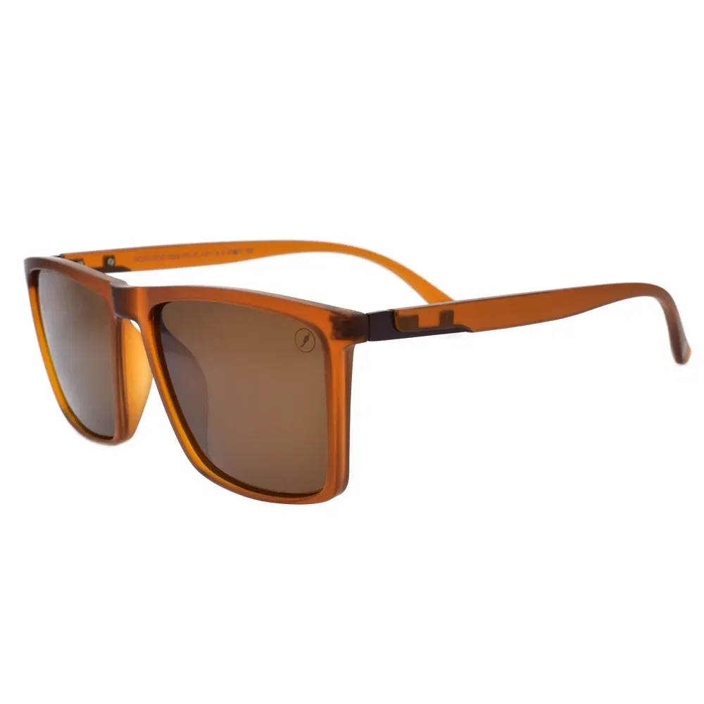 Óculos de Sol Masculino Chilli Beans Quadrado Polarizado Marrom — imagem 1