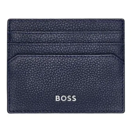 Porta Cartão Hugo Boss Couro Azul Marinho - Hlc416N