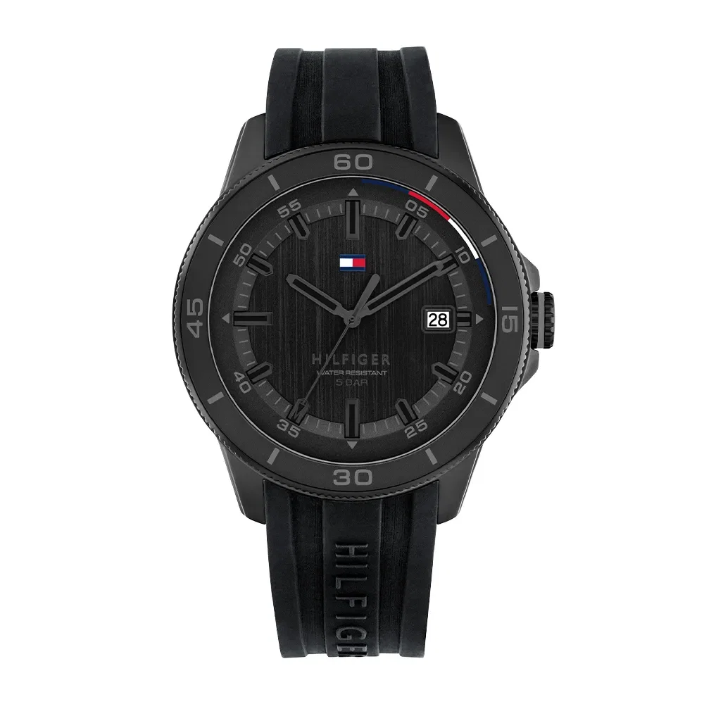 Relógio Tommy Hilfiger Remy Masculino em Borracha Preta 1792226