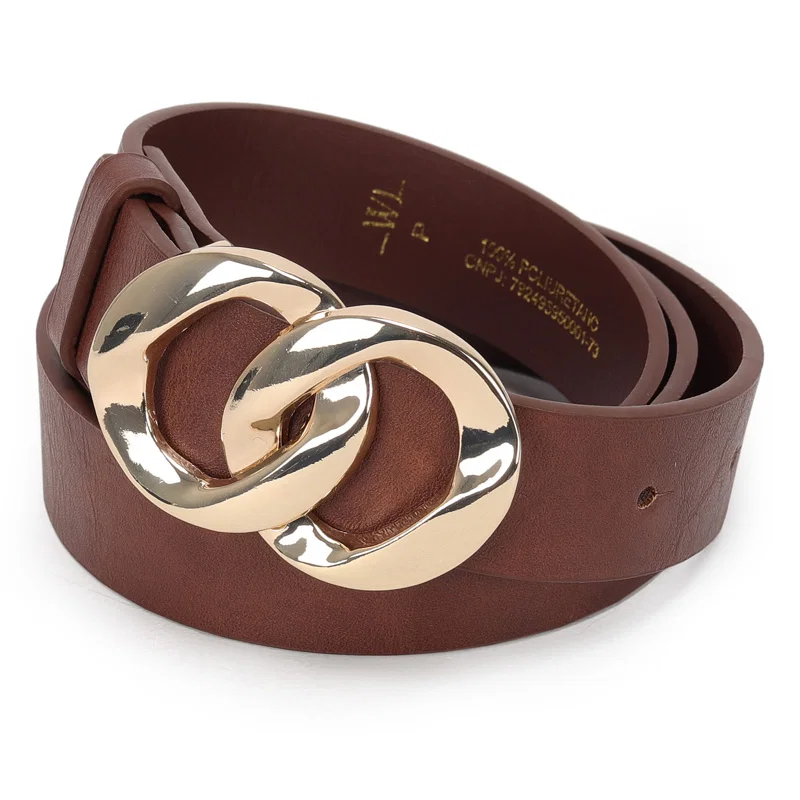 Cinto Feminino Fivela Elos Entrelacados 2,5cm