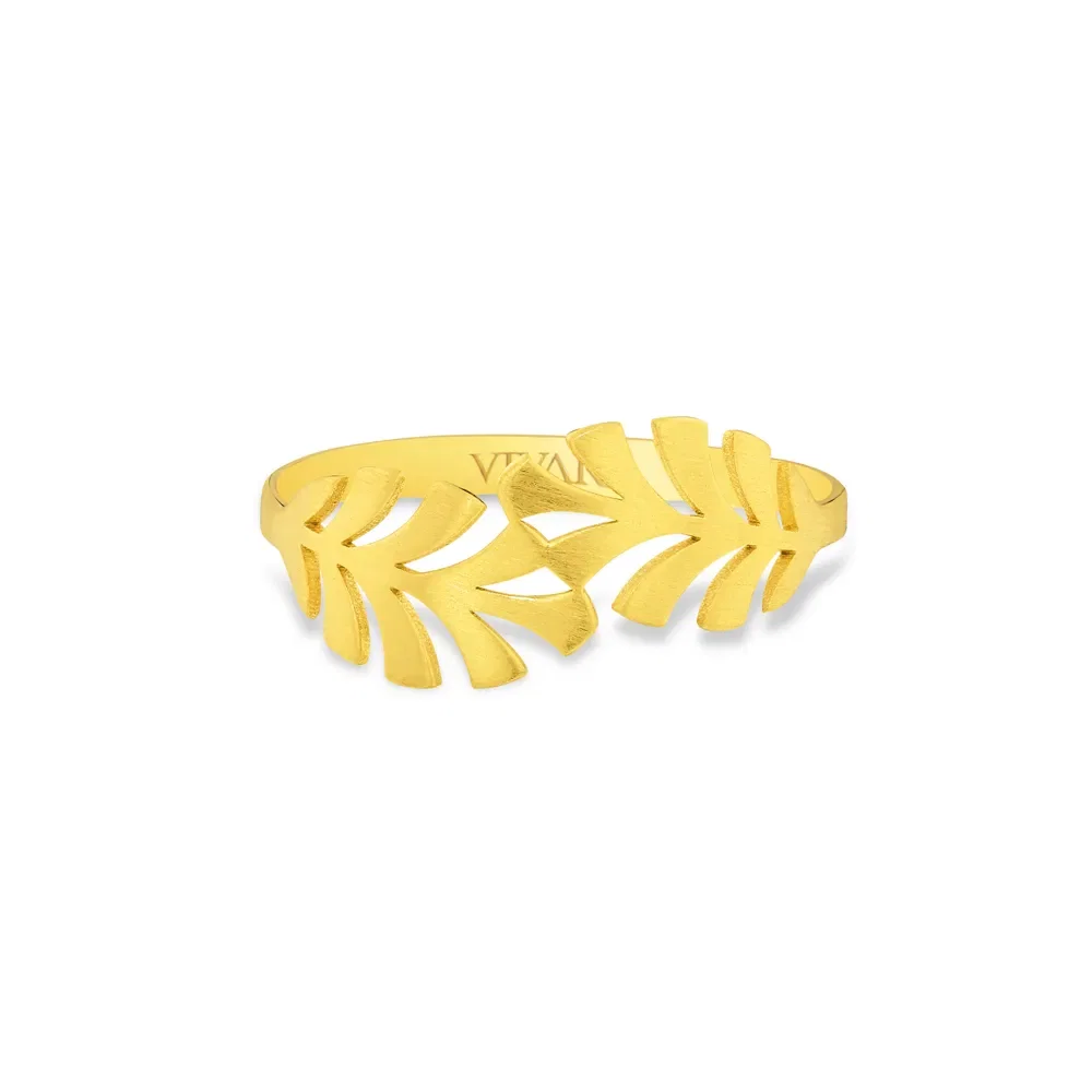 Anel Gold Palm em Ouro Amarelo 18k — imagem 1