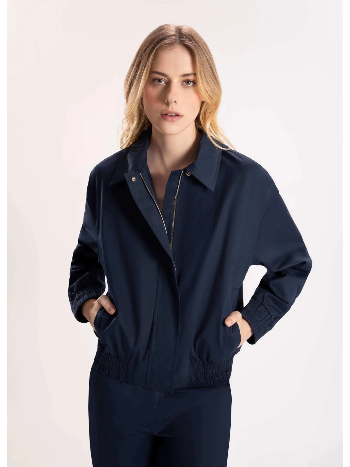 Jaqueta Cotton Span Elástico Dark Navy