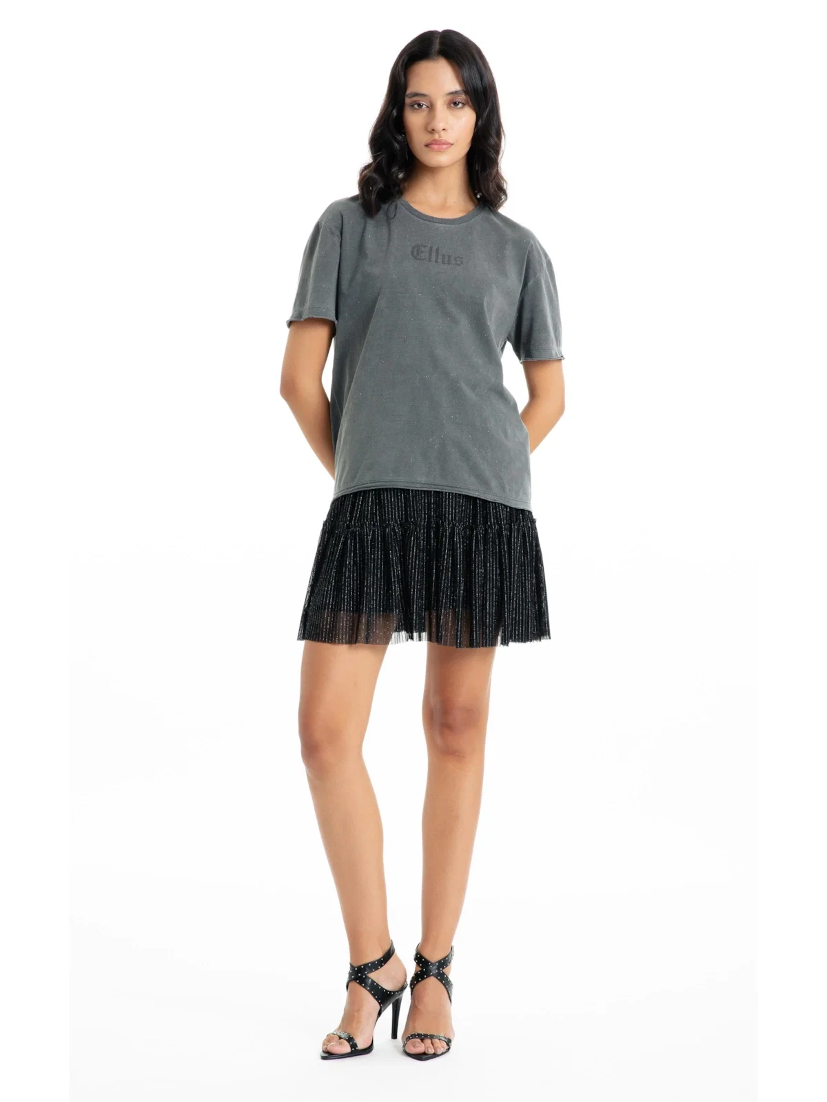 Saia Ellus Tule Lux Knee Preto — imagem 1