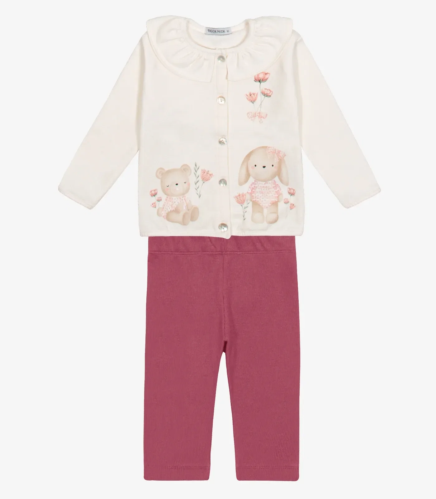 Conjunto Casaco com Legging Menina Trick Nick Bege