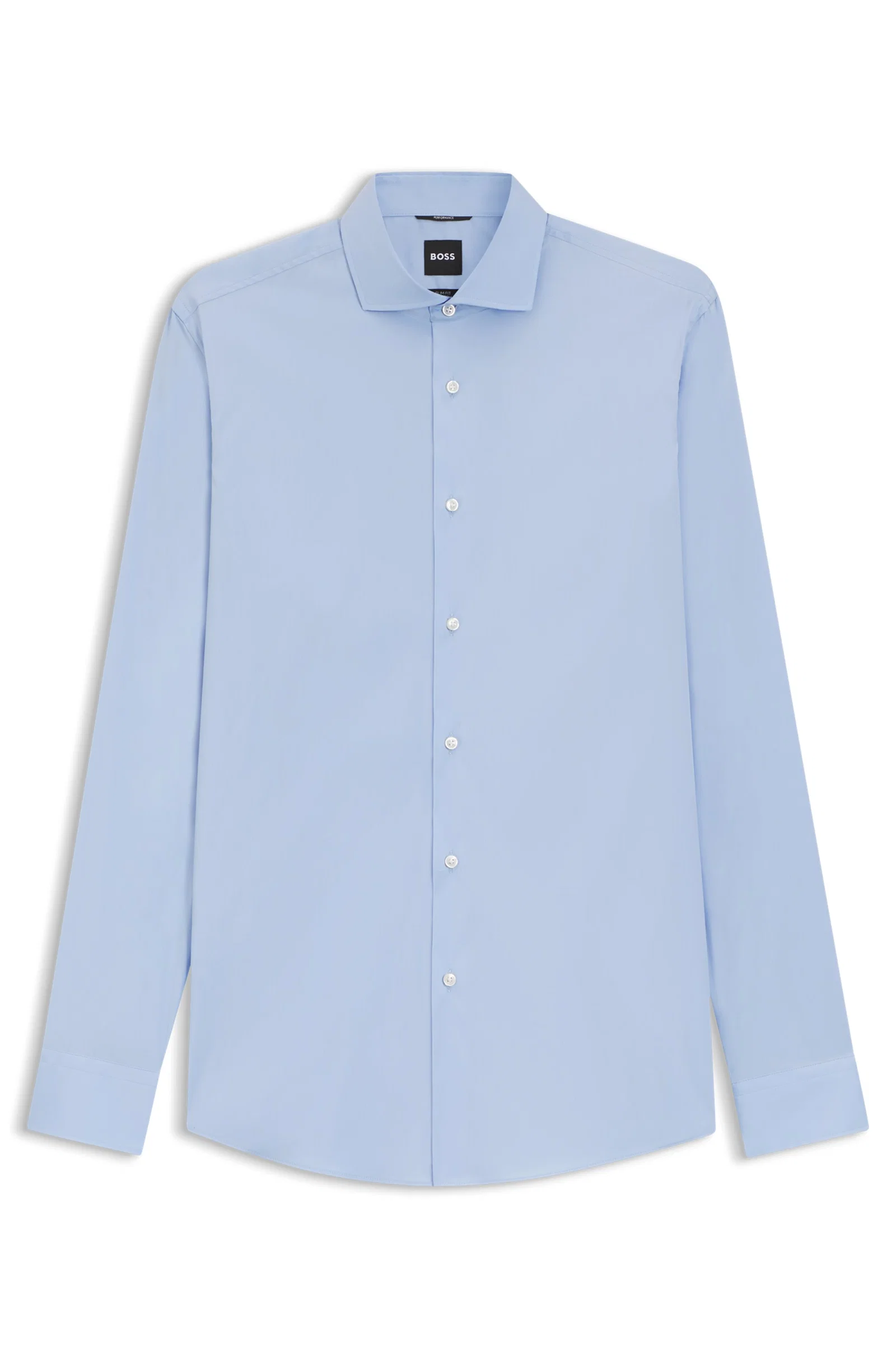 Camisa Slim Fit Em Popelina De Algodão Easy Iron — imagem 1
