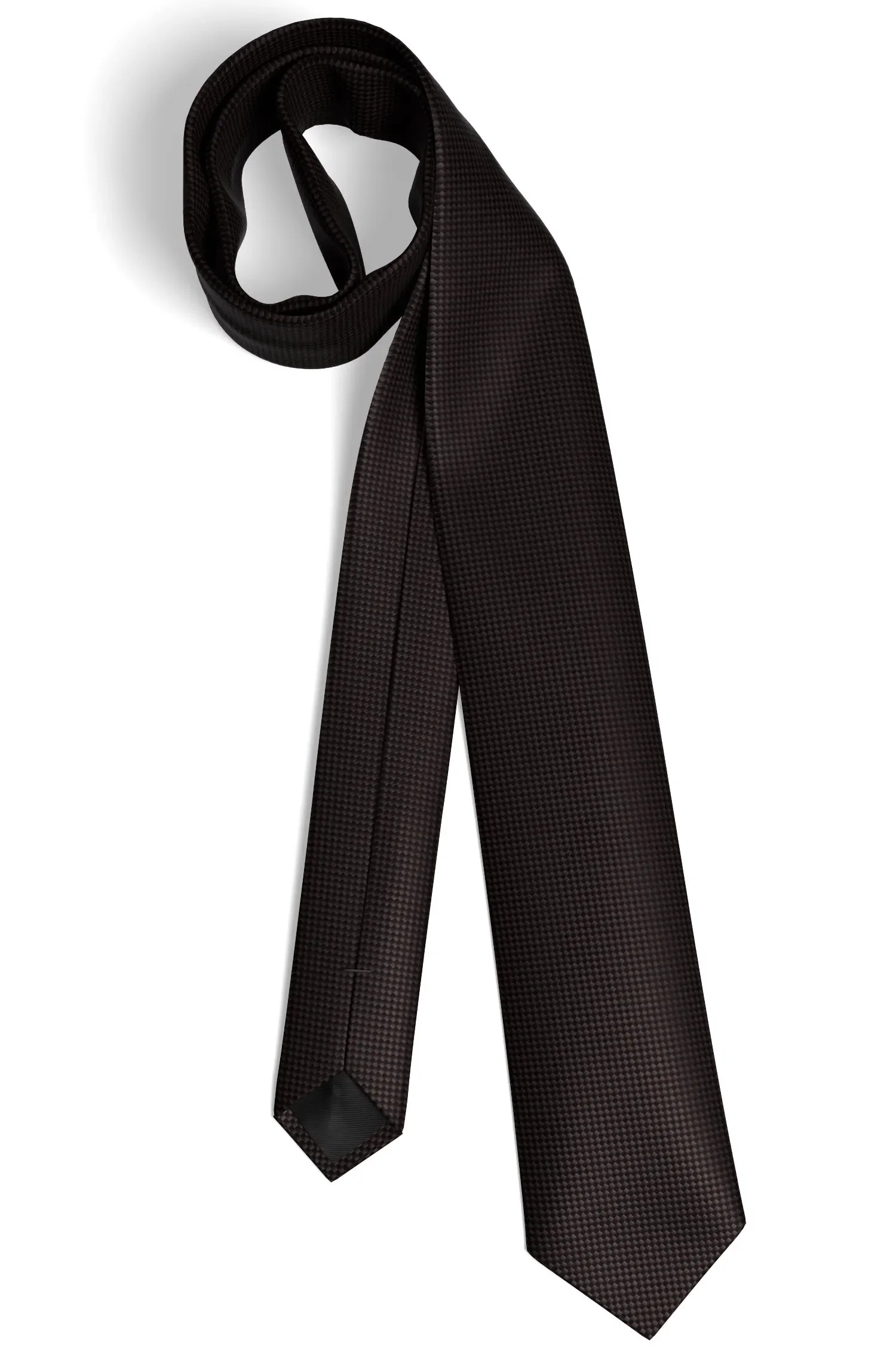 Gravata De Seda Com Padrão Jacquard