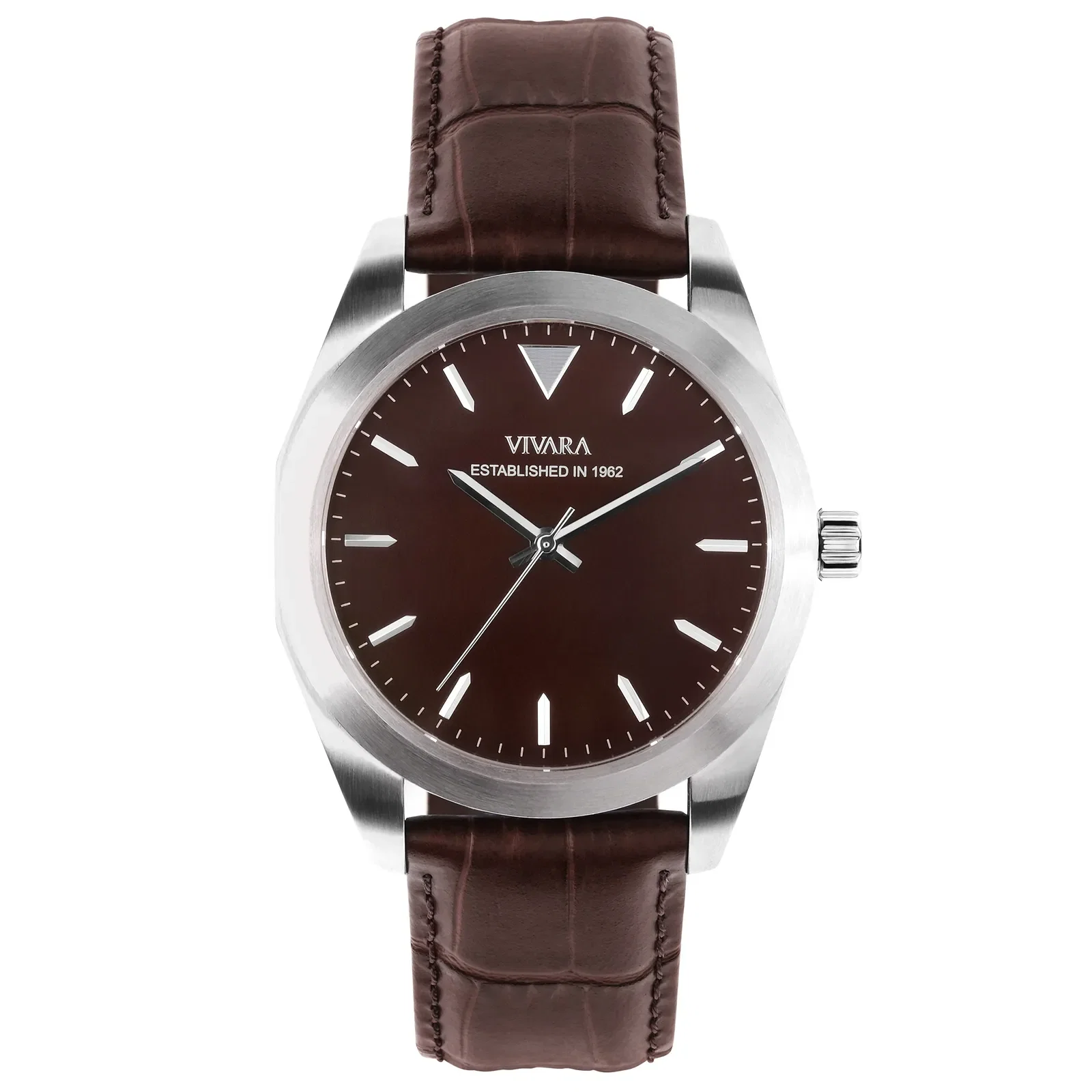 Relógio Vivara Heritage The One Automático Masculino Couro Marrom