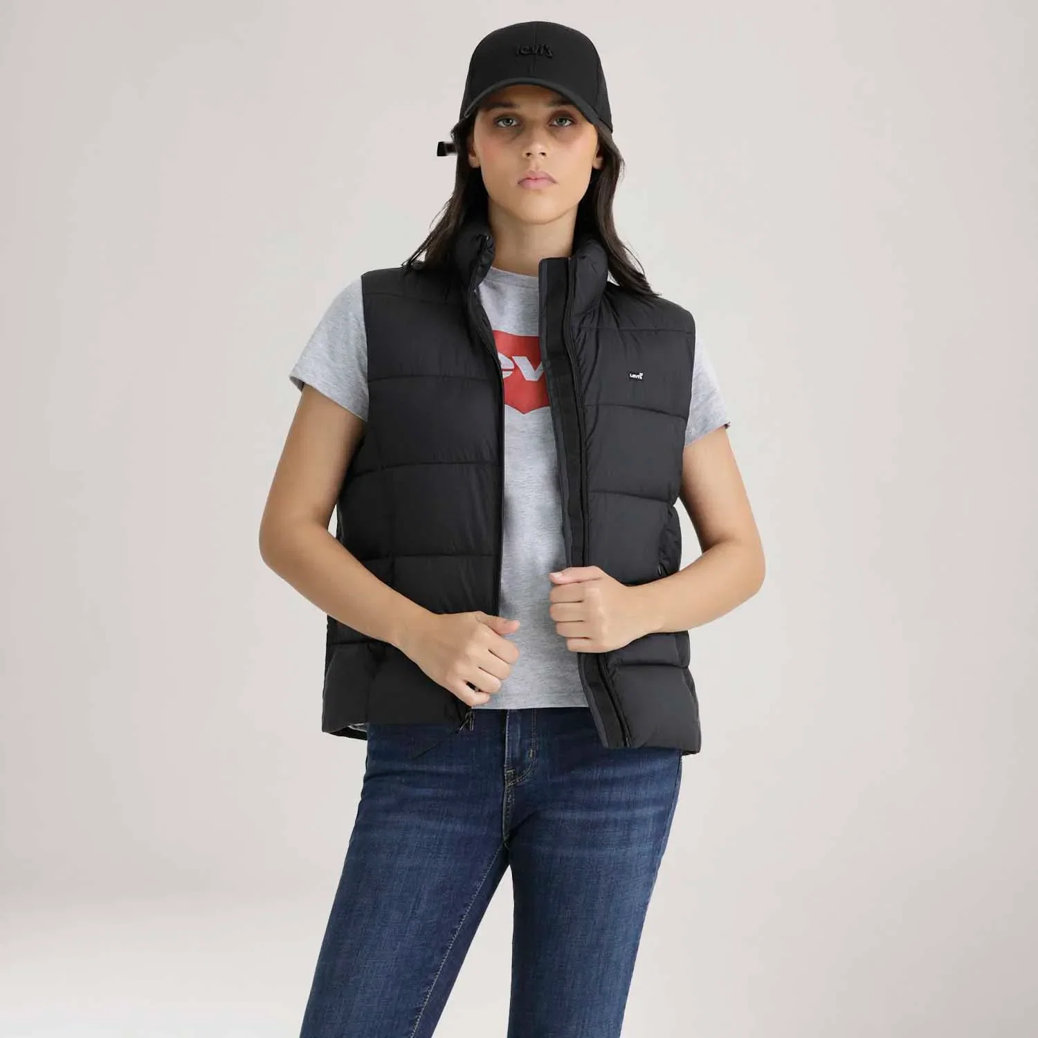 Colete Levi's® Packable Poly Preto