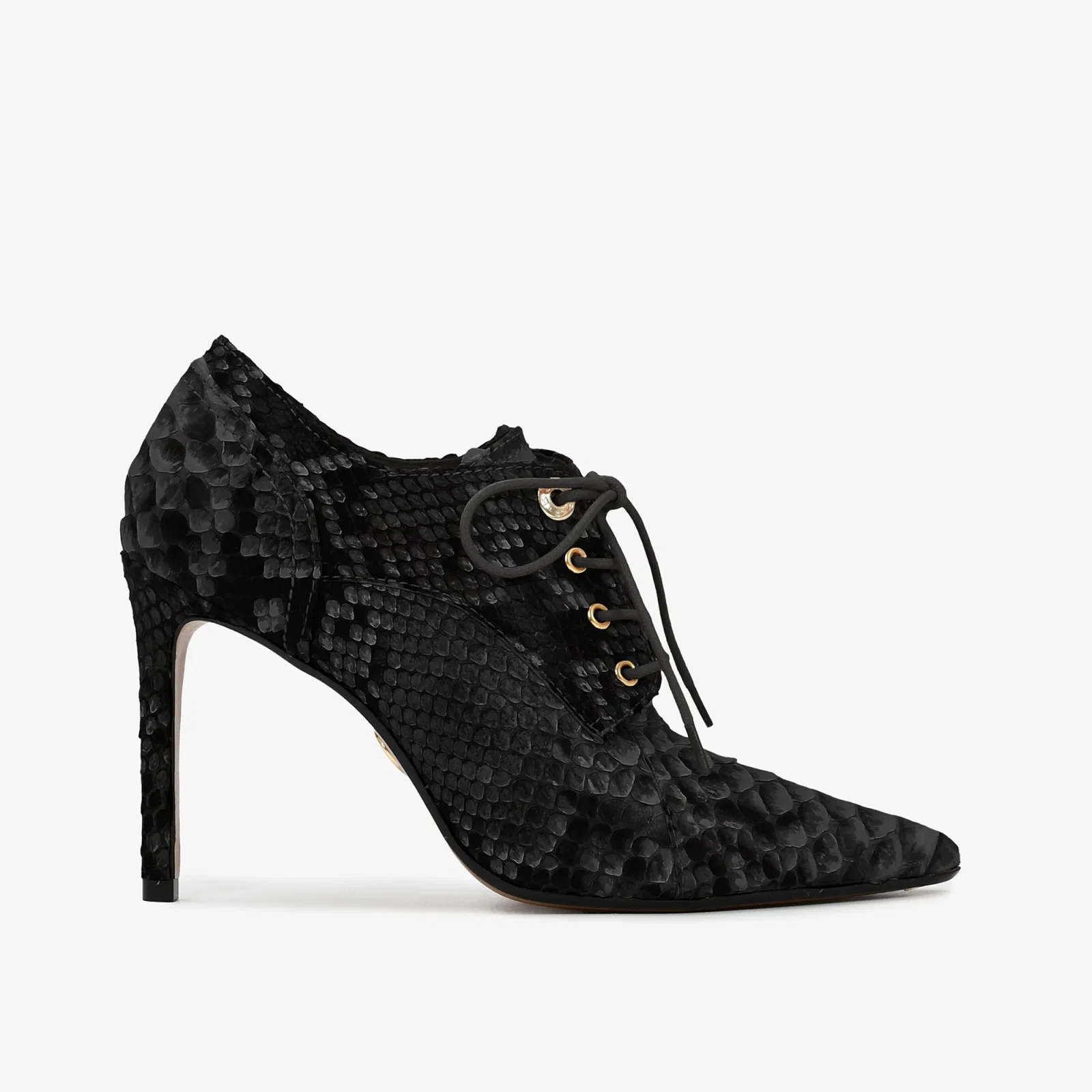 Scarpin Preto Cobra Python