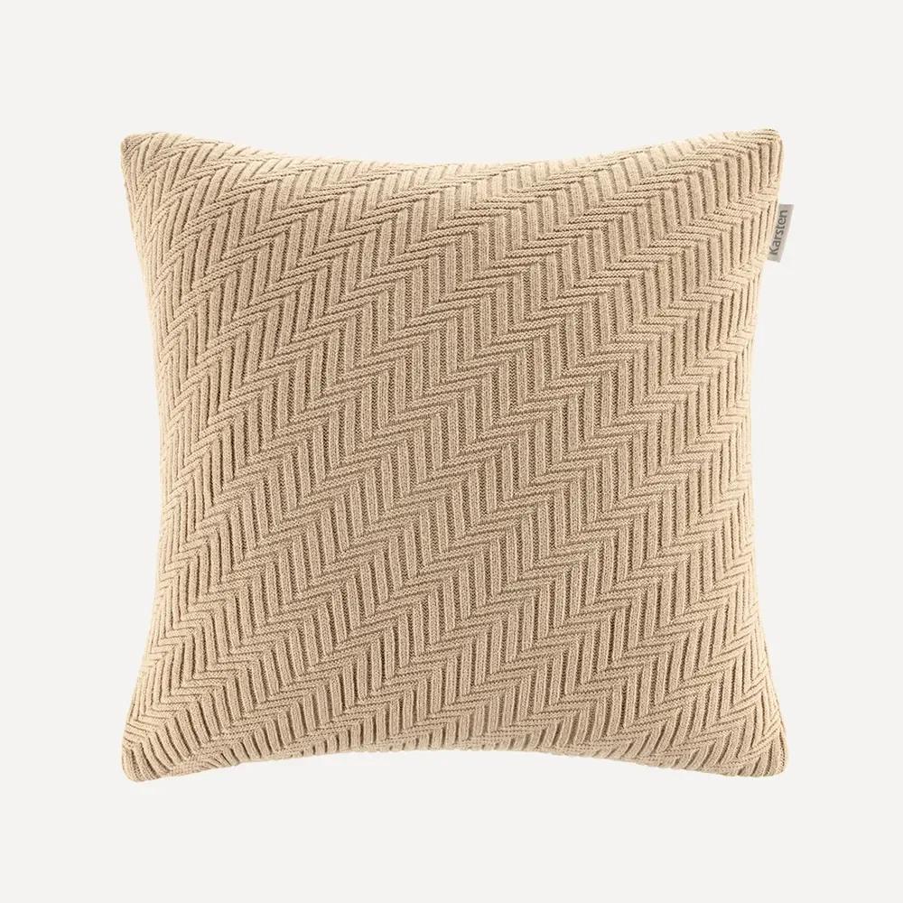 Almofada Decorativa Quadrada 45cm x 45cm Salina Creme