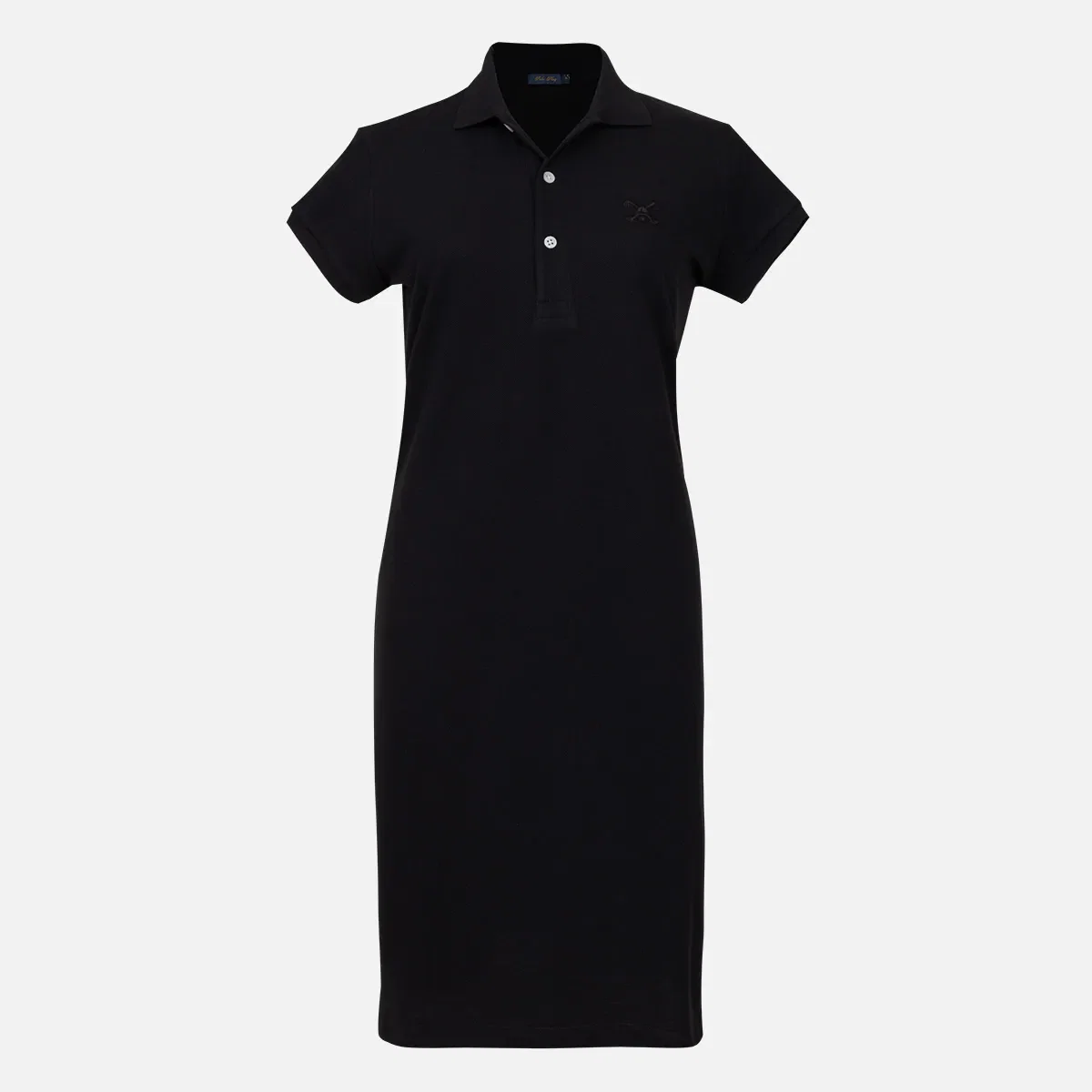 Vestido Polo Manga Curta Zig Zag