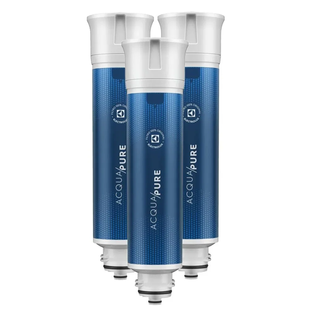 Kit 3 Filtros / Refis Original de Água Acqua Pure para Purificador Electrolux PC01B, PC01X, PE15B, PE15X e PE15P