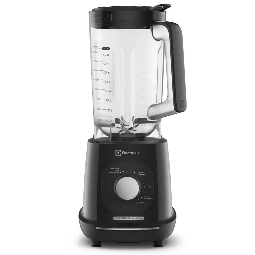 Liquidificador Electrolux 1300W 3.2L Efficient TriForce 12 Velocidades Preto (EBL1300) — imagem 1