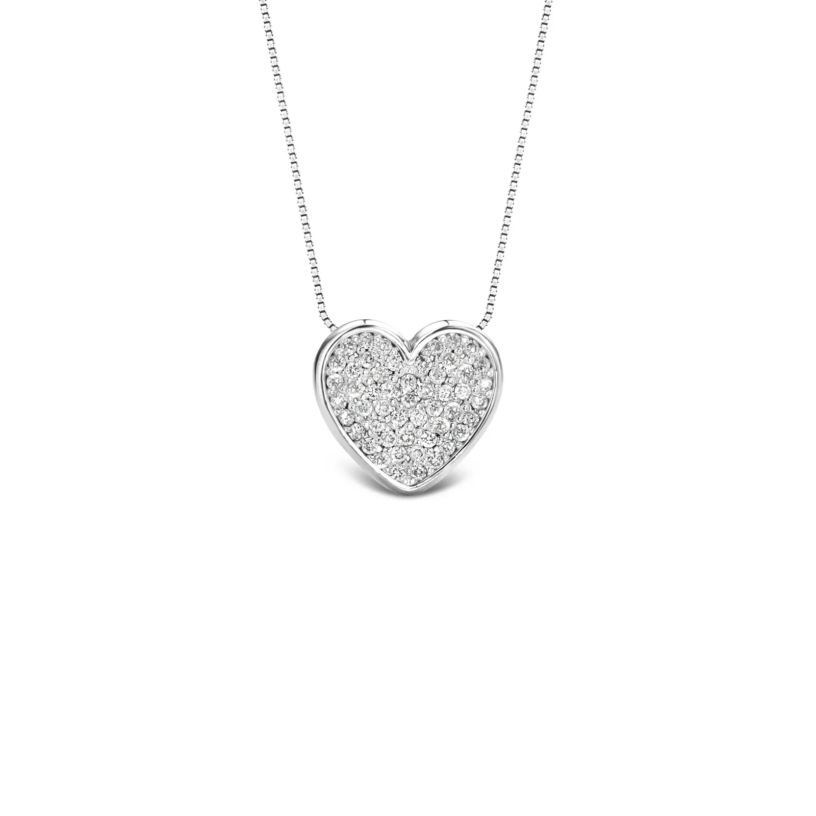 Pingente Amore em Ouro Branco 18k com Diamantes 0,25ct — imagem 1