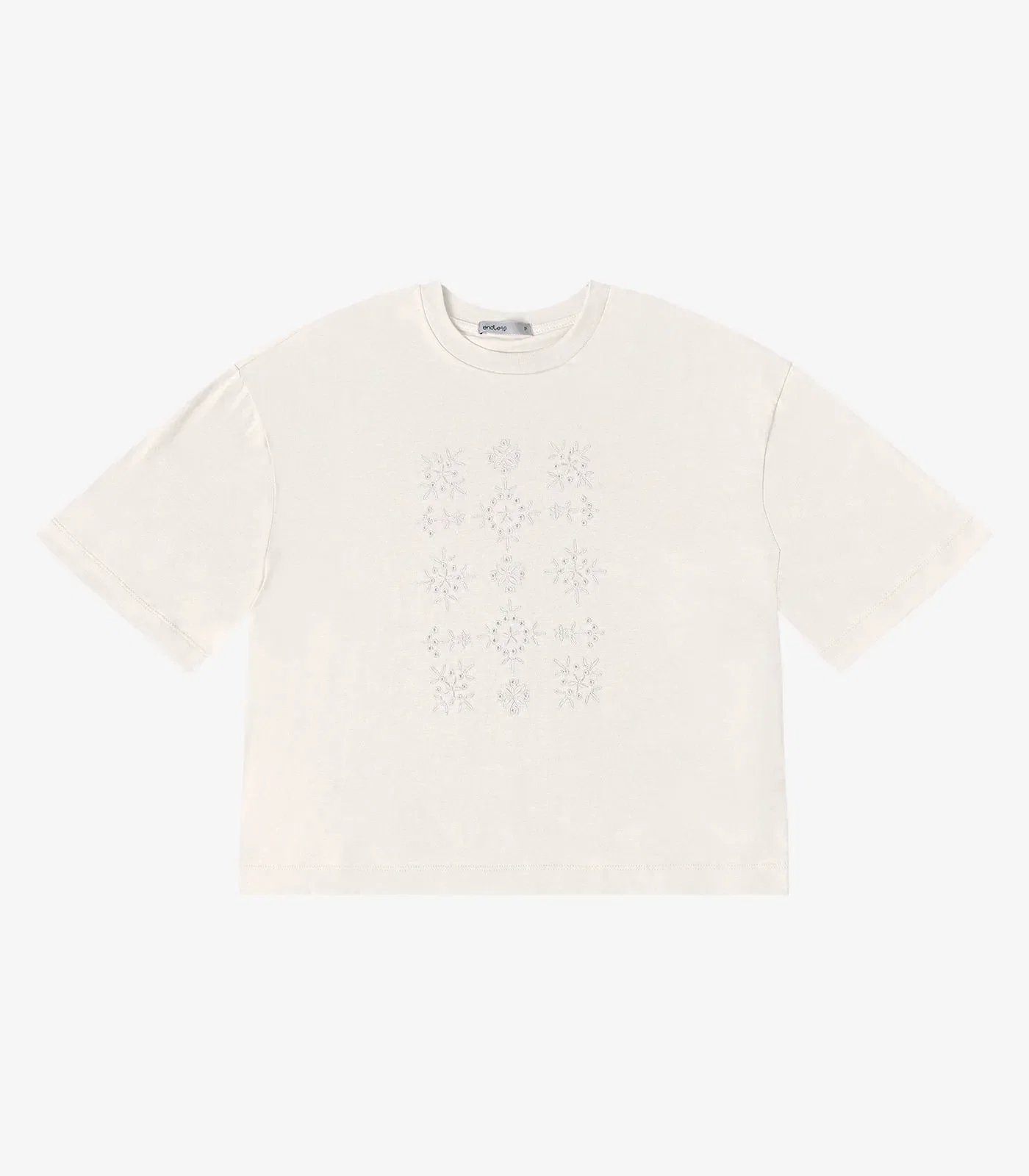 T- Shirt Feminina Meia Malha Endless Bege