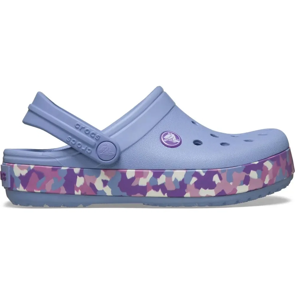 Crocband Glow Confetti Band Clog Juvenil