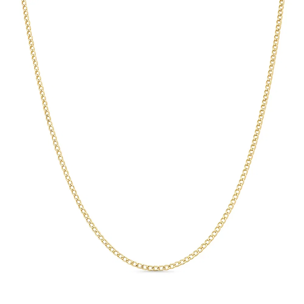 Corrente Groumet Alongada em Ouro Amarelo 18k, 50cm — imagem 1