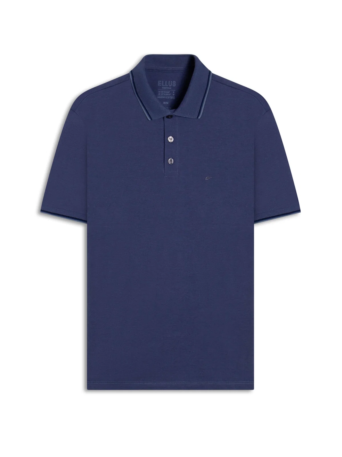 Polo Piquet Melange Easa Classic Navy Blue — imagem 1