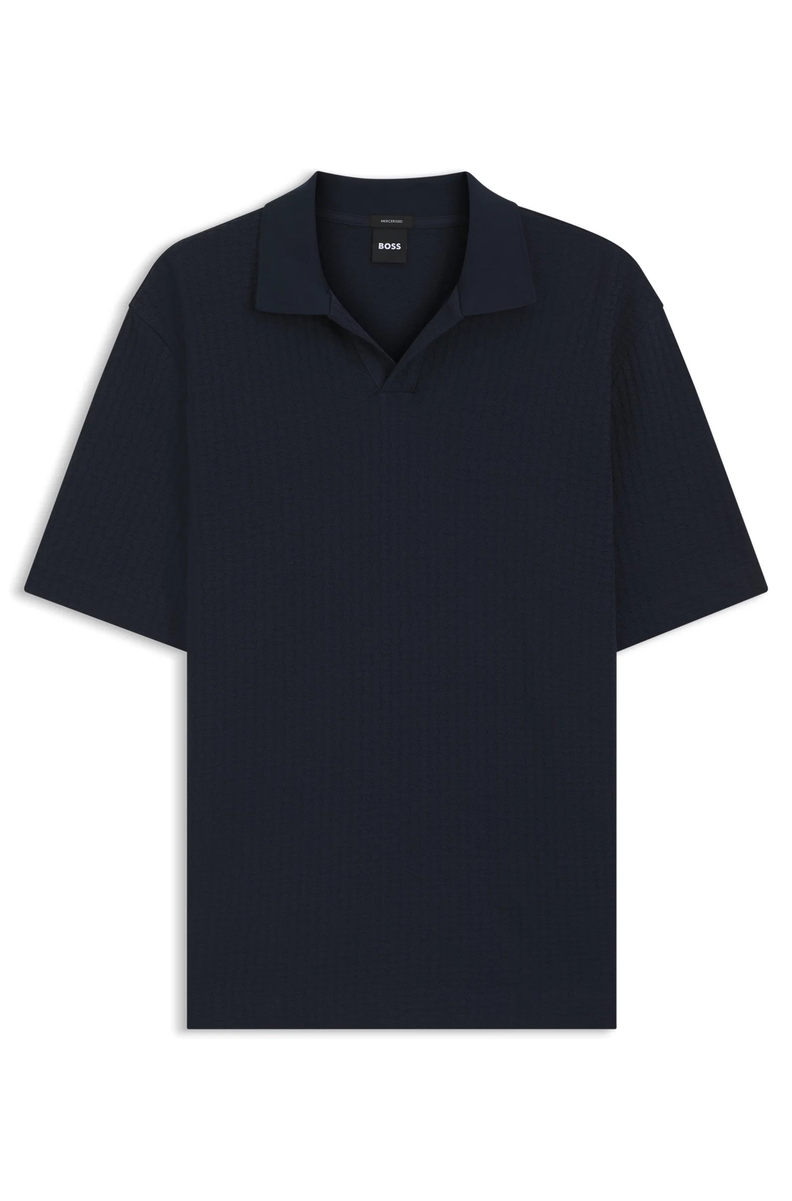 Polo De Colarinho Johnny Em Algodão Jacquard — imagem 1